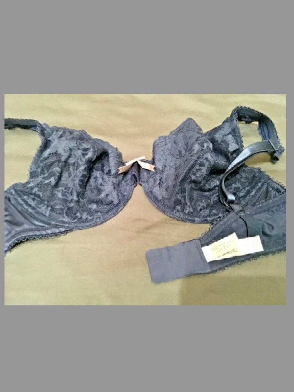 Lot of 3 Victoria’s Secret Vintage Bra Bundle Black/Blue/Navy SZ 34D